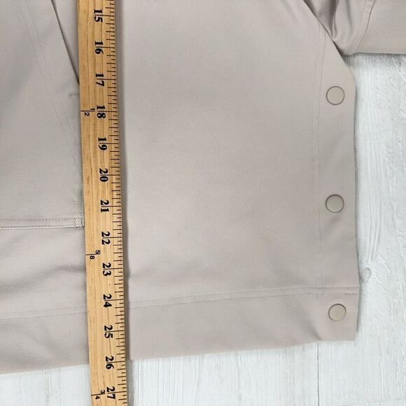 Athleta Glacier Handkerchief Poncho Women XS Hooded Sweatshirt Grey Oversized - Picture 15 of 16